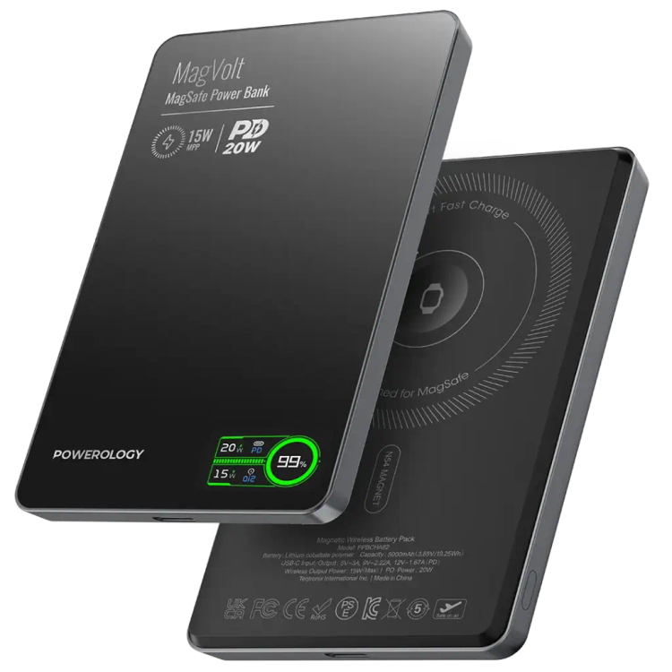 پاور بانک مگ سیف پاورولوژی Powerology 5000mAh Power Bank Magsafe