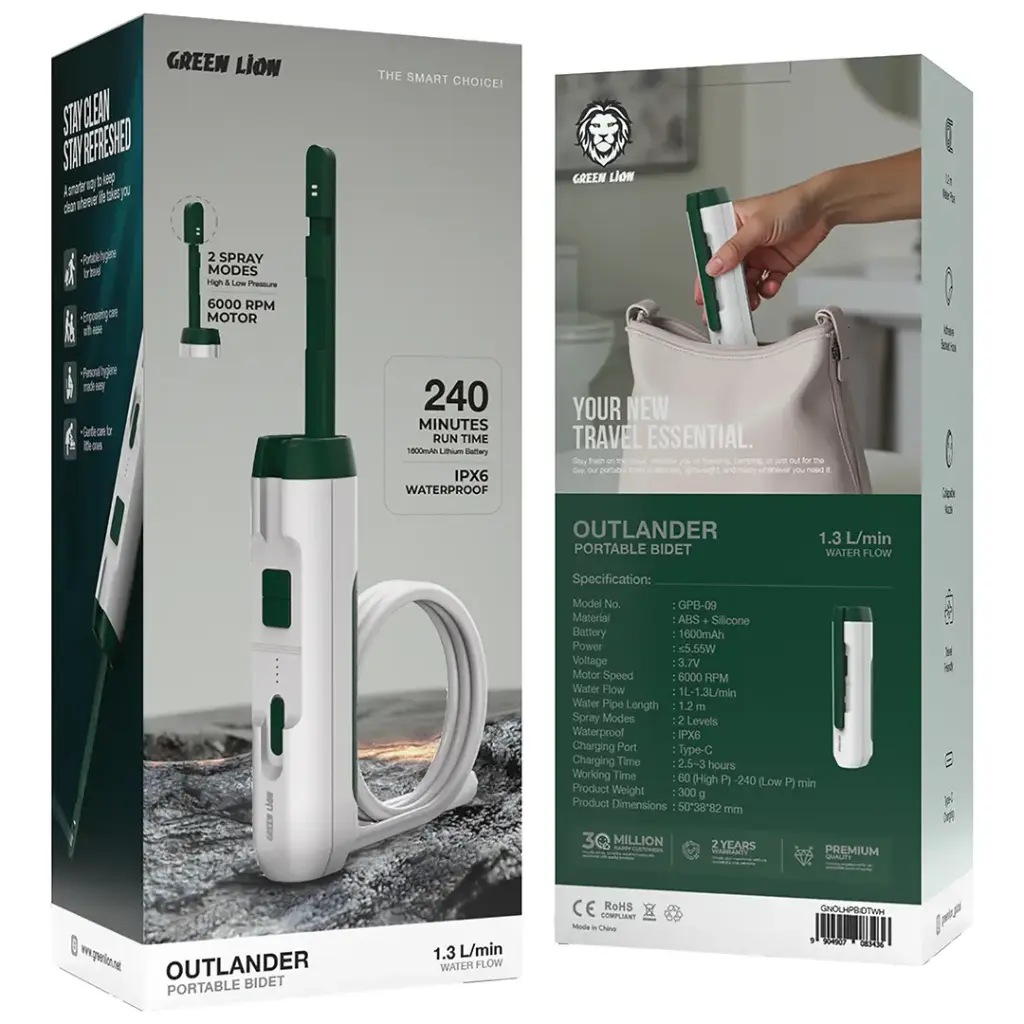 شطاف برقی قابل حمل Green Lion Outlander مدل GPD-09 با باتری 1600mAh و موتور 6000RPM