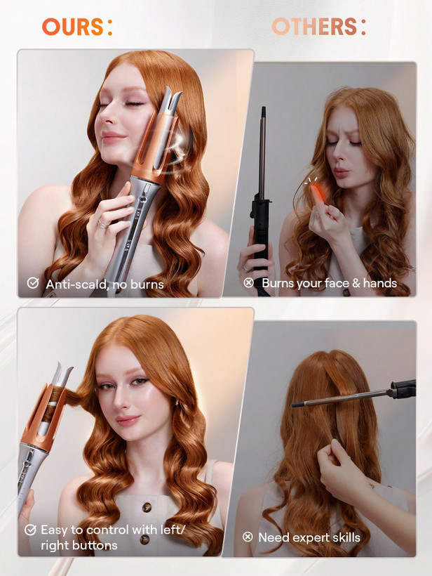 فرکننده مو اتوماتیک SHEGLAM It-Curl One-Touch مدل 25mm | فرکن تکلمسی با پوشش سرامیکی