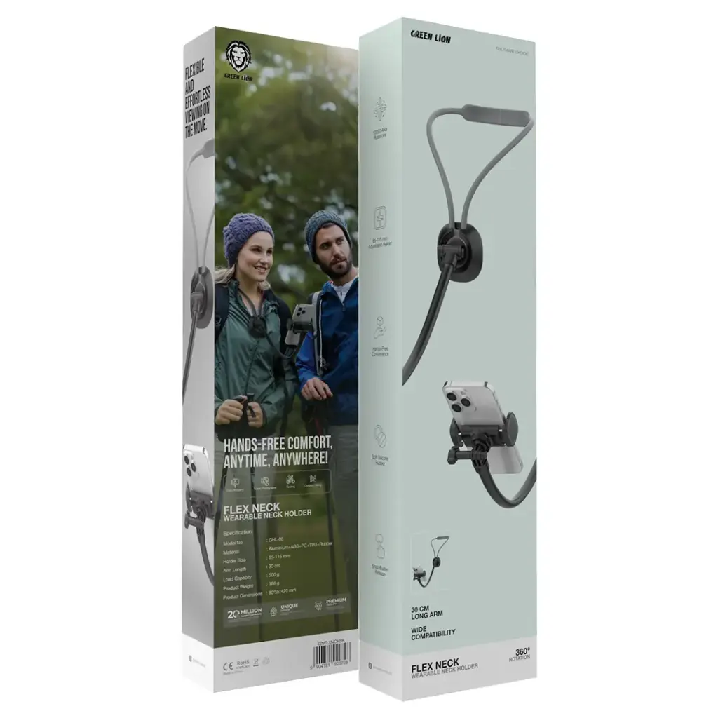 هولدر گردنی موبایل گرین لاین Flex Neck Wearable Neck Holder مدل GNFLXNCKBK