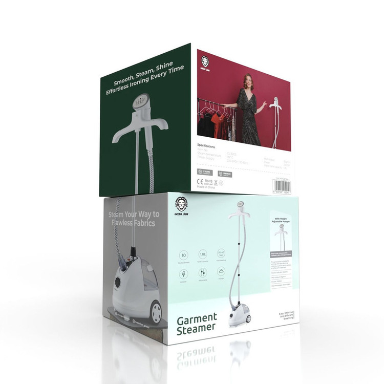 بخارشوی لباس گرین لاین Green Lion Garment Steamer 2000W مدل GNGMPTSI9FWH با مخزن 1.8 لیتری