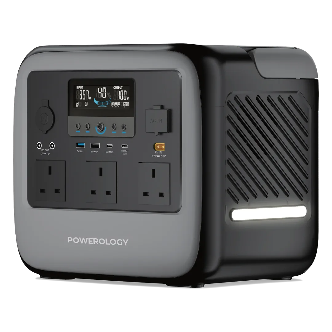 پاور استیشن Powerology Pater IV 2000W مدل PWGC2000GY ظرفیت 1102.5Wh